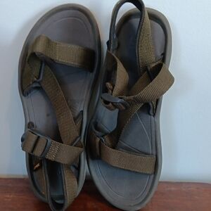 TEVA Olive Green Strappy Sandals  SZ 11